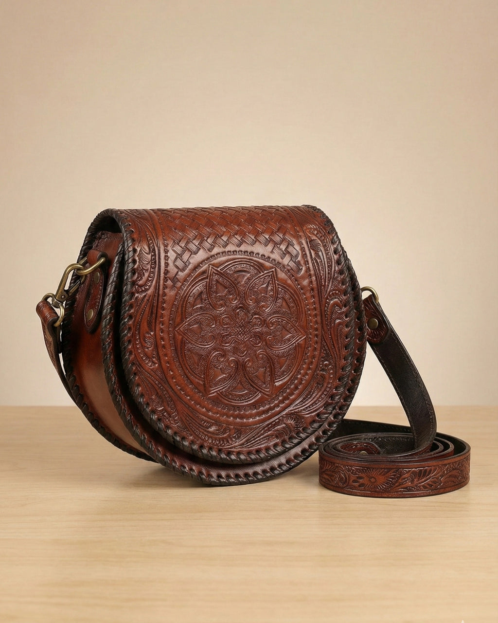 Neerja Crossbody | Chestnut Burnish